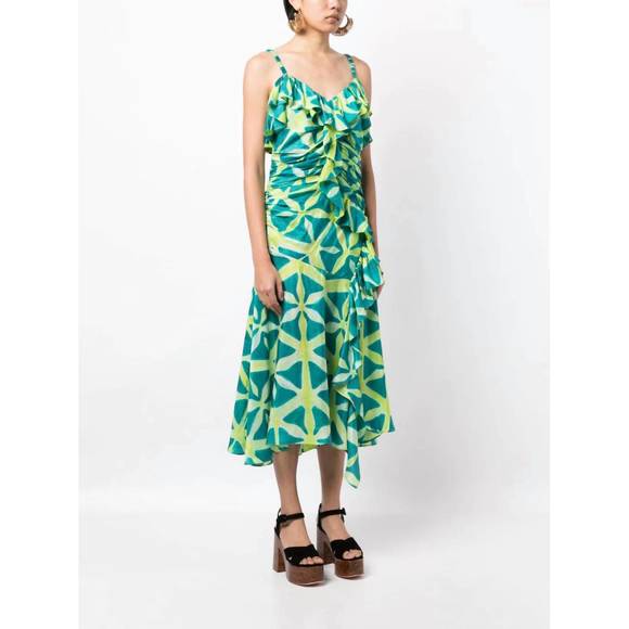 NEW ULLA JOHNSON zoya dress in citrine - Picture 2 of 5